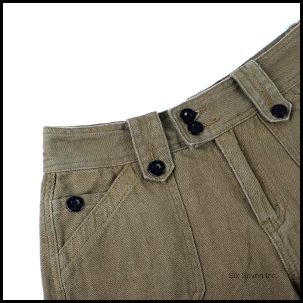 Straight Wide Leg Cargo Jeans Vintage Y2K Baggy Pants Relaxed Fit Flap Pocket - Picture 6 of 7